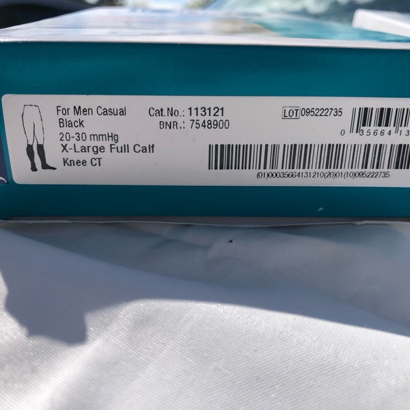 Jobst mens black compression socks-2 pairs-NWOT - Picture 2 of 9